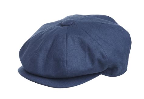 Peaky Blinders Cotton 8 Piece Newsboy Cap Blue