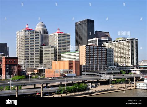 City skyline at Louisville Kentucky KY Stock Photo - Alamy