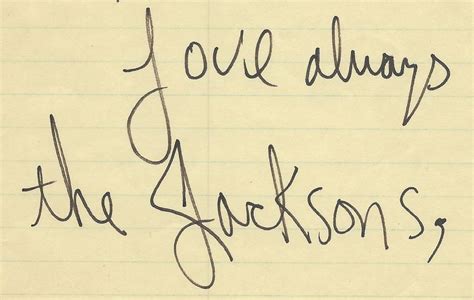 Lot Detail Michael Jackson Rare Handwritten Note Signed The Jacksons