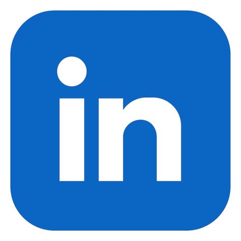 Premium Photo Square Linkedin Logo Isolated On White Background