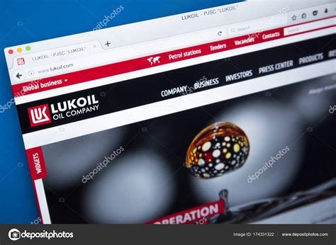 Lukoil Oil Company Website – Stock Editorial Photo © chrisdorney #174331322