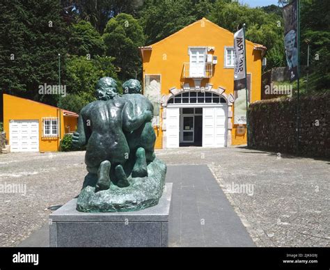 Museu Anjos Teixeira In Sintra In Portugal Woman Sculpture Stock