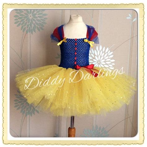 Snow White Tutu Dress Inspired Handmade Tutu Dress Sparkly Snow White Dress All Sizes Fully