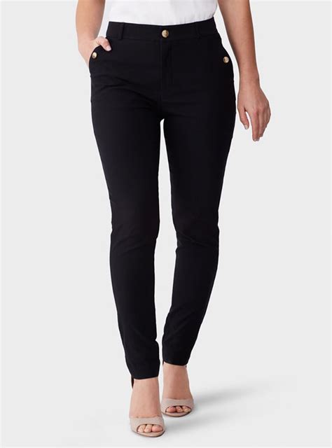 Ripley PANTALÓN FORMAL TOBILLERO MUJER JOHN HOLDEN NEGRO RAISA