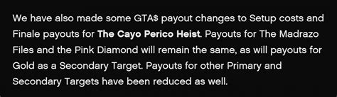 Gta Online S New Cayo Perico Heist Payout Explained