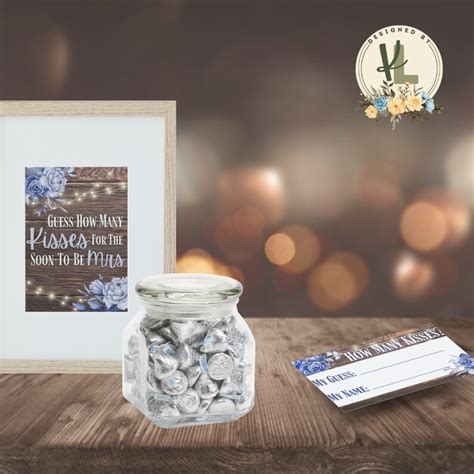 Printable Guess How Many Kisses Bridal Shower Game Etsy