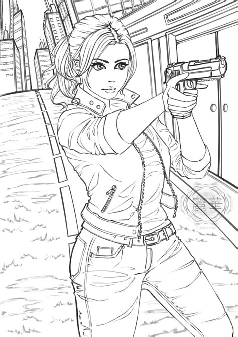 Lineart Fanart Of Claire By Me 😊 🏻 I’ll Finish It Soon R Residentevil