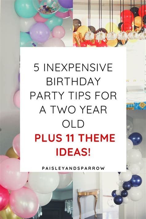 Two Year Old Birthday Ideas & Party Themes (& Tips!) - Paisley ...