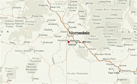 Homedale Idaho Map