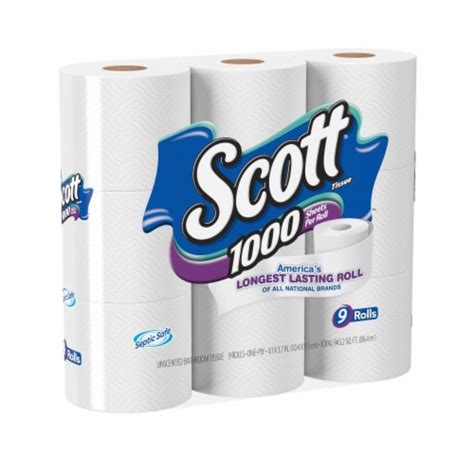 Scott 1000 Sheets Per Roll Bath Tissue, 9 rolls - Kroger