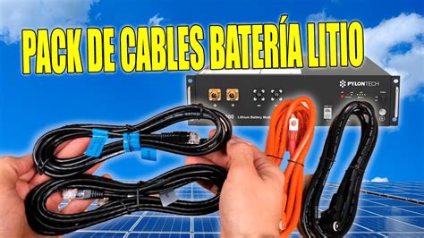 Cables Pylontech para Baterías de Litio Conexión y Comunicación BMS