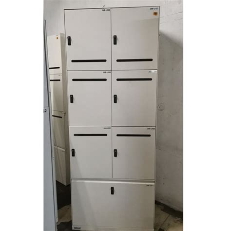 6 Door Locker W 1 Lateral Cabinet Used W O Key HMR Shop N Bid