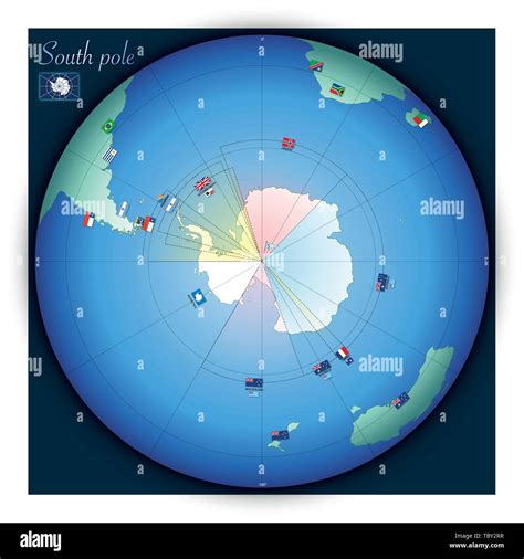 World Map Of South Pole United States Map