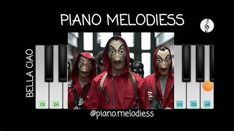 Bella Ciao Money Heist La Casa Da Papel Piano Tutorial Youtube