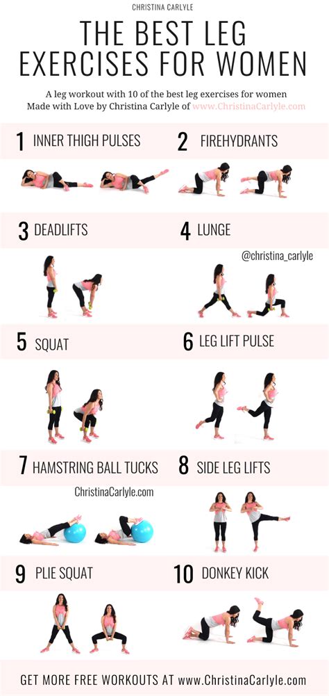 The Best Leg Exercises For Women That Want Tight Toned Legs Artofit