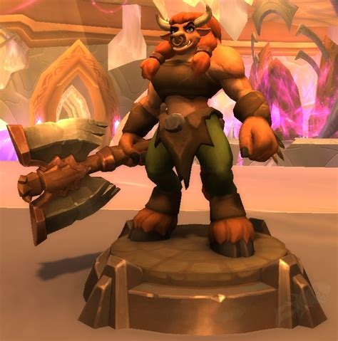 Juguete de Warcraft Rumble tauren Pezuña Pétrea Objeto World of