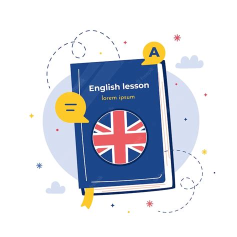 Free Vector | English book illustration design