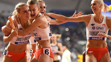 Sztafeta 4 x 400 m kobiet ze srebrem Mistrzostwa świata w