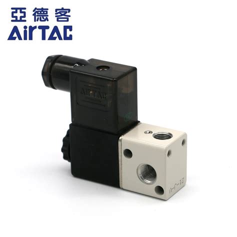 Airtac 3V2 06 3V2 08 Nc DC24V AC220V Solenoid Valve Pneumatic