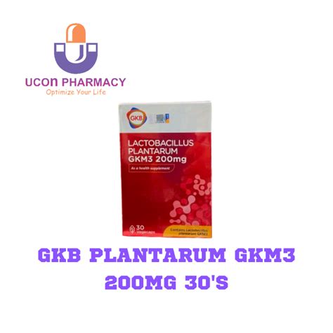 GKB LACTOBACILLUS PLANTARUM GKM3 200MG 30 S Shopee Malaysia