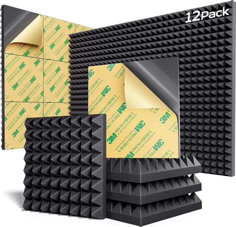 Amazon Pack Sound Proof Foam Panels Pyramid Design Soundproof