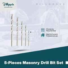 Buy Hillgrove HGCM175M1 5 Pcs Masonry Drill Bit Set For Concrete Wall