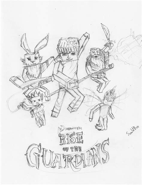 Sketch Of Rise Of The Guardians By Scarletbox On Deviantart