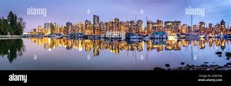 Vancouver skyline with waterfront Stock Photo - Alamy