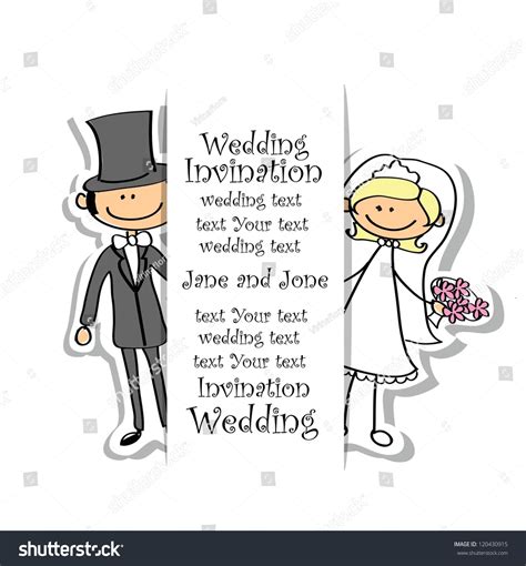 Cartoon Wedding Picture Stock Vector (Royalty Free) 120430915 ...