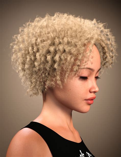 FE Personalized Afro Curls Hair For Genesis 9 Daz 3D