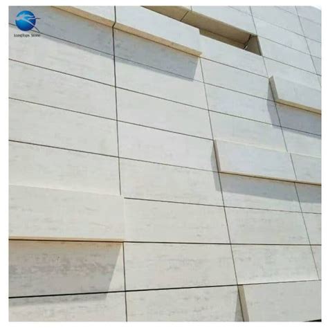 Exterior Limestone Wall Cladding Beige Granite Facade - Longtops