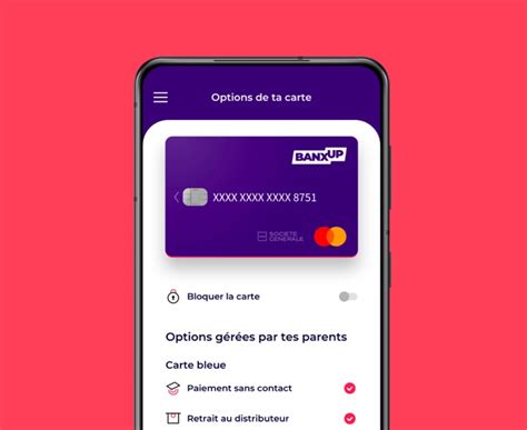 banxup la carte bancaire des ados sg