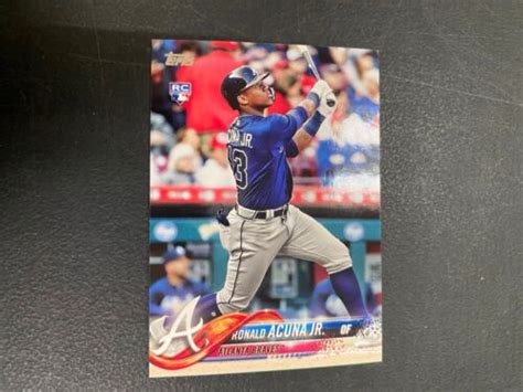 Ronald Acuna Jr Topps Update Rookie Rc Us Atlanta Braves A