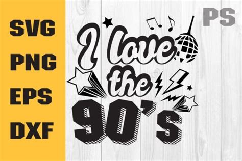 I Love The 90s Svg Vintage 90s Svg Graphic By Ilukkystore · Creative Fabrica