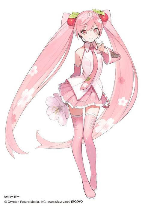 Hatsune Miku (2786x4096 587 kB.) | Hatsune miku outfits, Sakura art ...