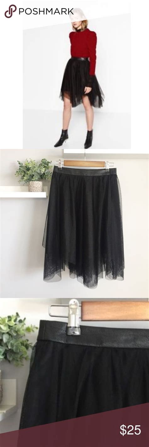 Zara Asymmetrical Tulle Skirt Layered Tulle Skirt Tulle Skirt Skirts