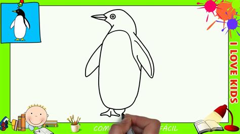 Como desenhar um pinguim FACIL passo a passo para crianças e iniciantes