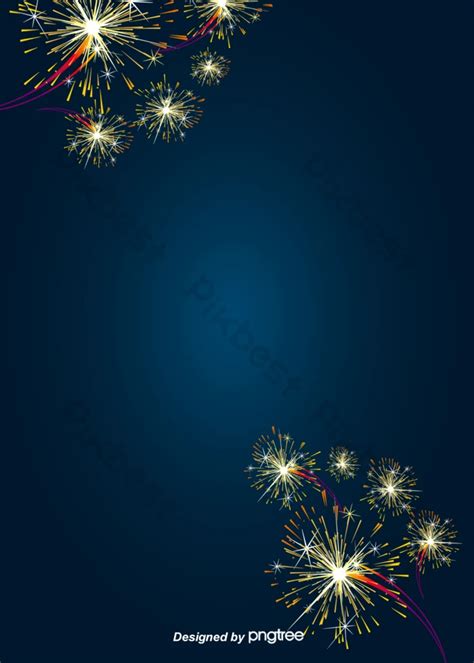 Blue Fireworks Poster Background | PSD Free Download - Pikbest