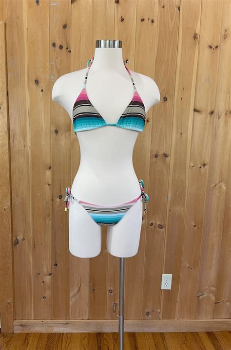 Designer Brazilian Bikini Top And Bottom Colorful St Gem