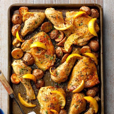 sheet pan lemon garlic chicken recipe