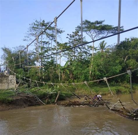 Tak Kunjung Ada Perbaikan Total Jembatan Gantung Di Cikeusik Dan Lebak