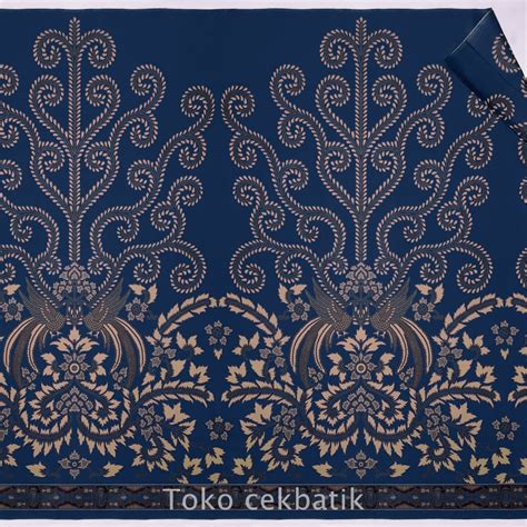 Jual Kain Batik Kualitas Ekspor Motif Batik Burung Kembar Sogan V