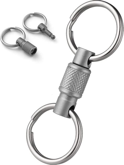 Amazon Fegve Titanium Quick Release Swivel Keychain Pull Apart