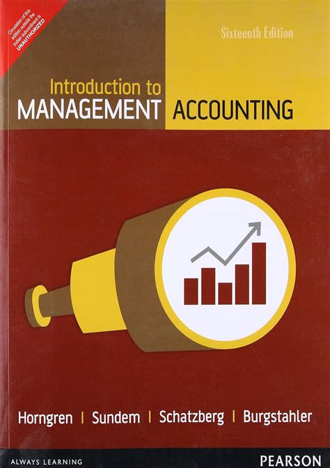 Introduction To Management Accounting Horngren Amazon