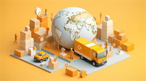 Premium Photo Global Logistics Delivery