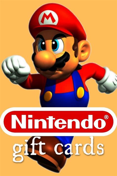 The Nintendo Gift Card Has An Image Of Mario On It