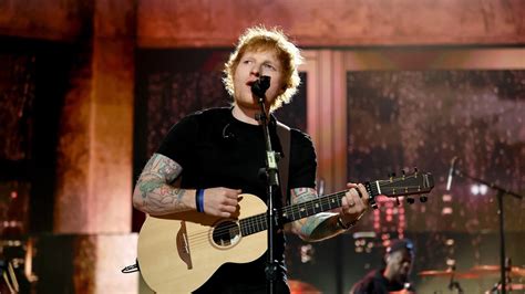 Ed Sheeran Performance Pics