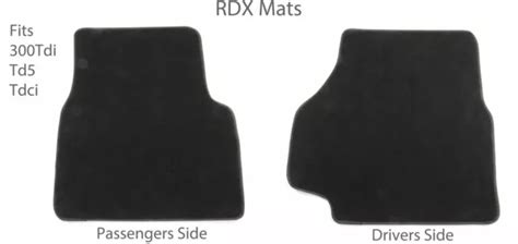 FRONT PREMIUM CARPET Floor Mats For Land Rover Defender TD5 300TDi TDCi