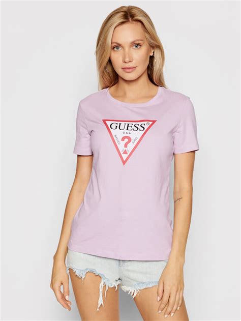 Guess T Shirt Original W1YI1B I3Z11 Fialová Boxy Fit Modivo cz