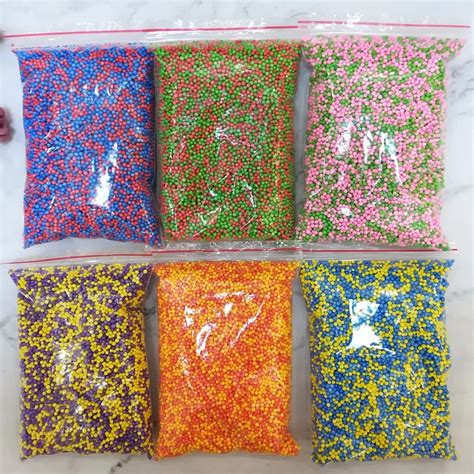 lot polystyrene styrofoam balls bottle diy snow mud particles